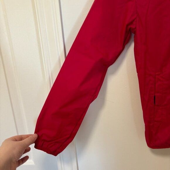 Canadiana Windbreaker Rain Jacket Spring Size L Youth Red 100% Nylon - Picture 3 of 8
